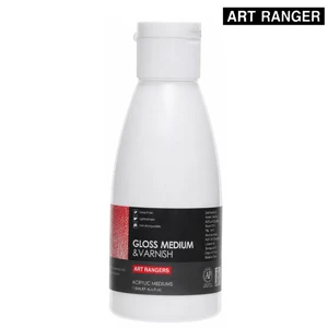 ART RANGERS Artist's Professional Varnish High Gloss Finish 118 ml Apply with Brush Perfect Coating on Acrylic & Water Base Colors ,Non-Yellowing , Transparent, Canvas, Pape  (AMGV118)
